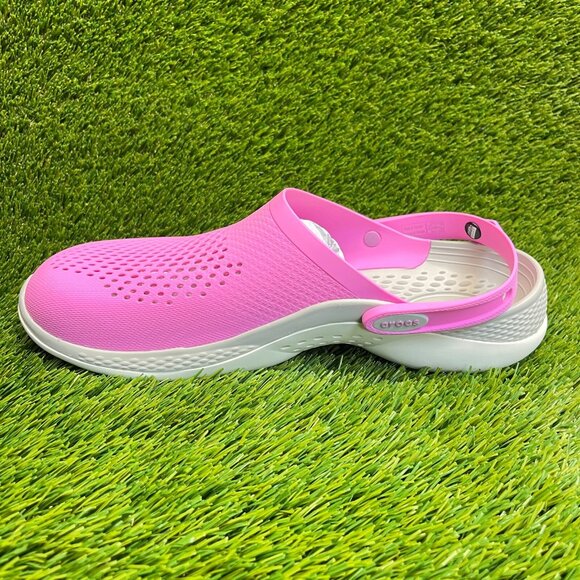 Crocs LiteRide 360 Clog Mens Size 13 Pink White Beach Outdoor Slip On Sandals main image 9